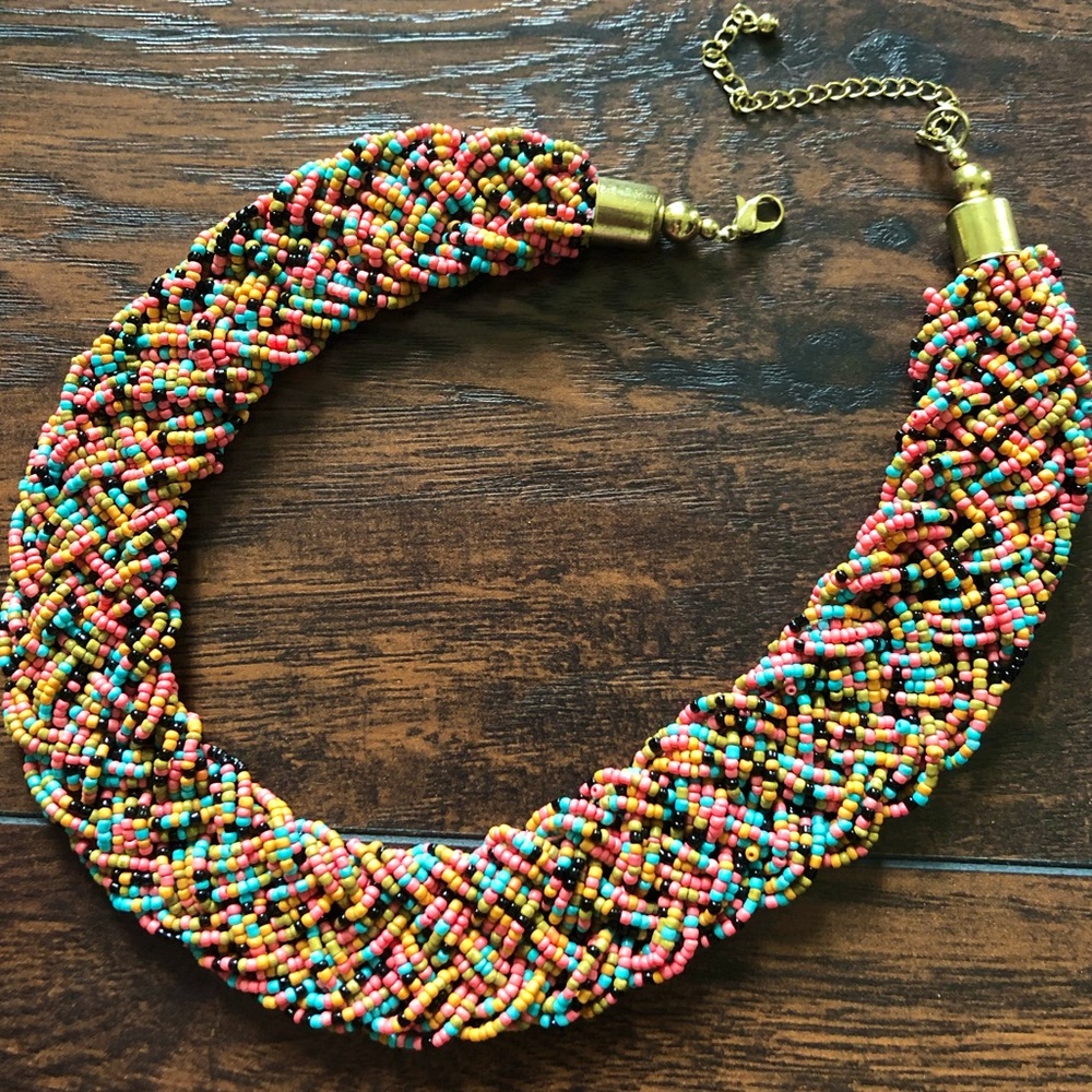 Multicolored beaded necklace